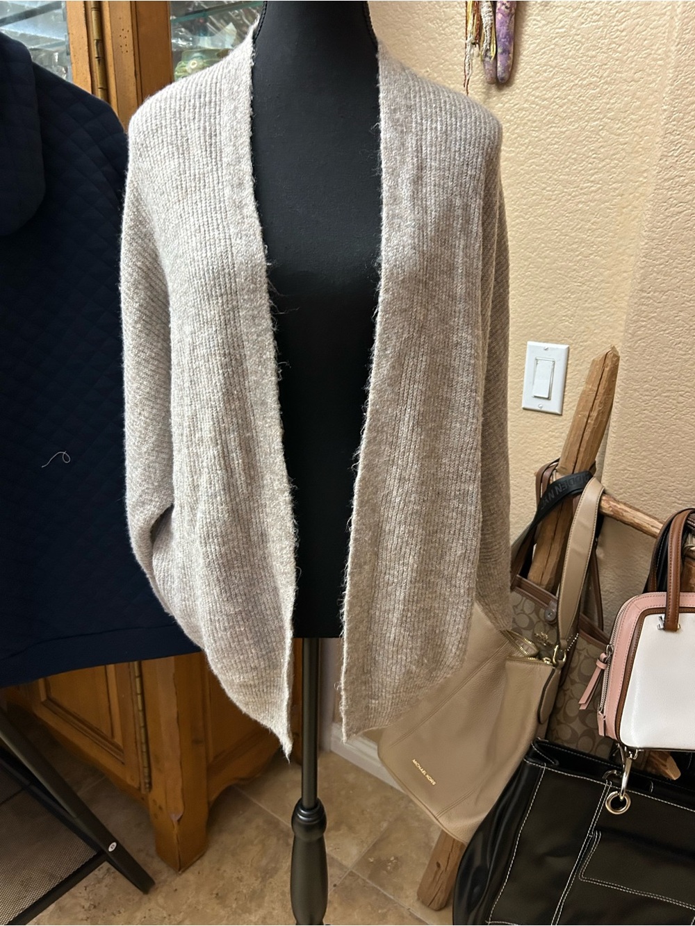 Old Navy Soft Open-Front Cardigan Sweater - Light Gray